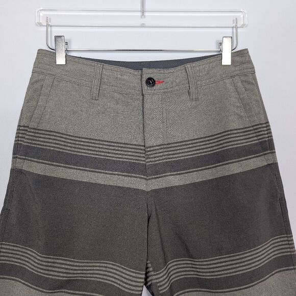 O'Neill Hybrid Men's Gray Striped Board Shorts Waist 30 - Picture 3 of 8